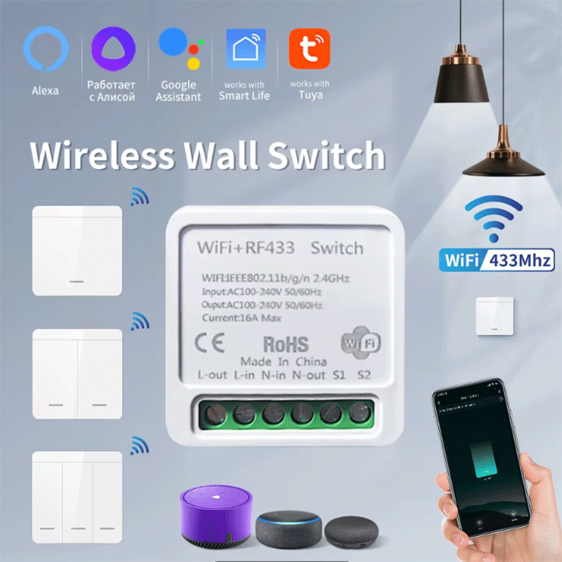 Smart Home Tuya - Tuya WiFi Smart Light Switch Smart