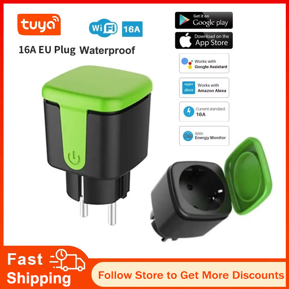 Smart Home Tuya - Tuya EU 16A WiFi Smart Waterproof