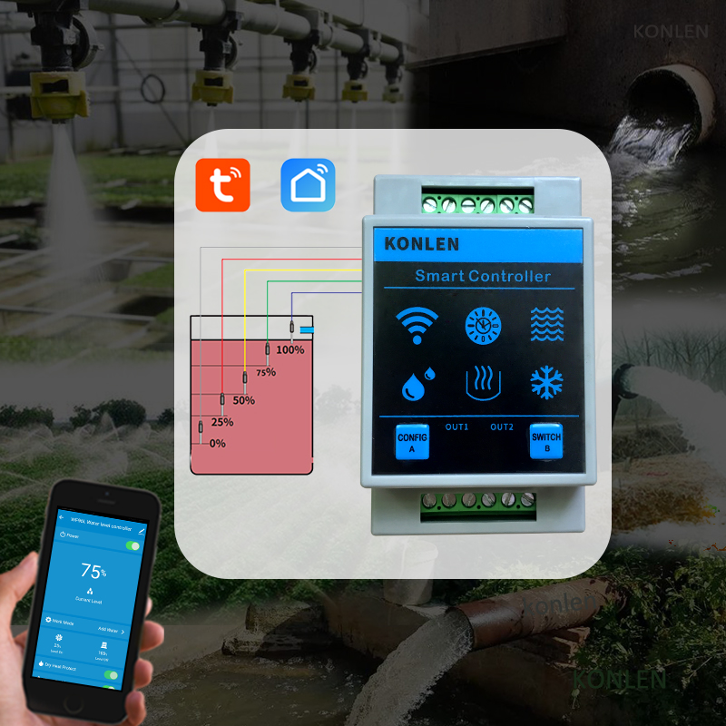 KONLEN Tuya Water Level Sensor - đánh giá và giá Wifi Water Sensor