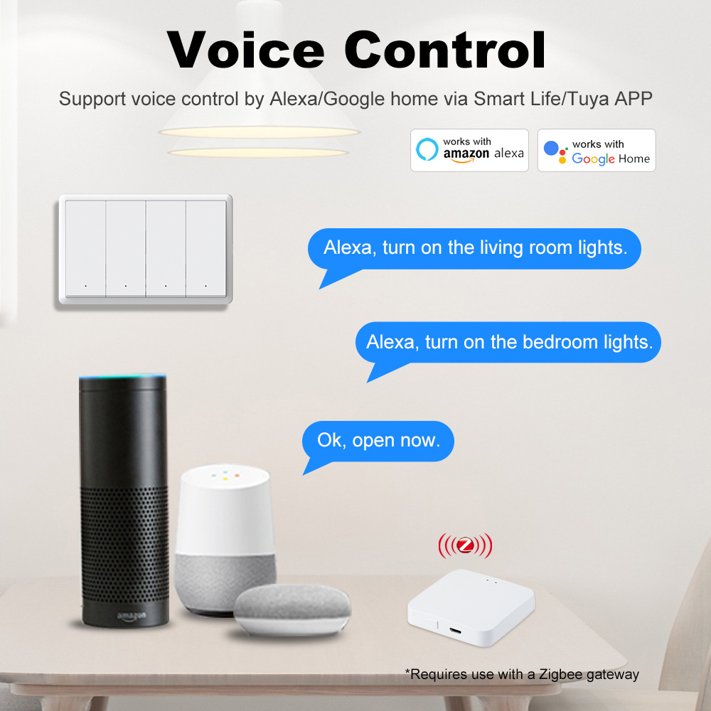 Manhot Smart zigbee Switch No  - đánh giá và giá Smart Home Tuya
