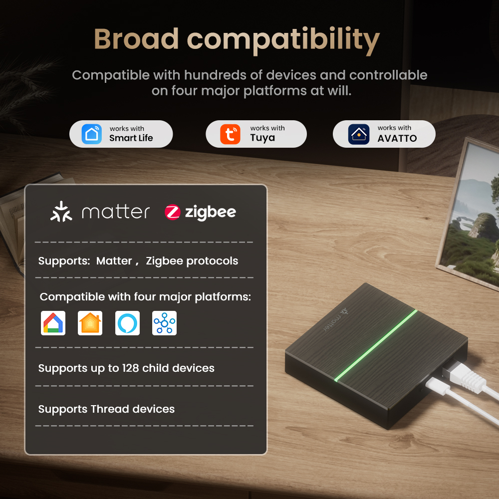 AVATTO Matter Smart Wired Gate - đánh giá và giá Smart Home Bridge