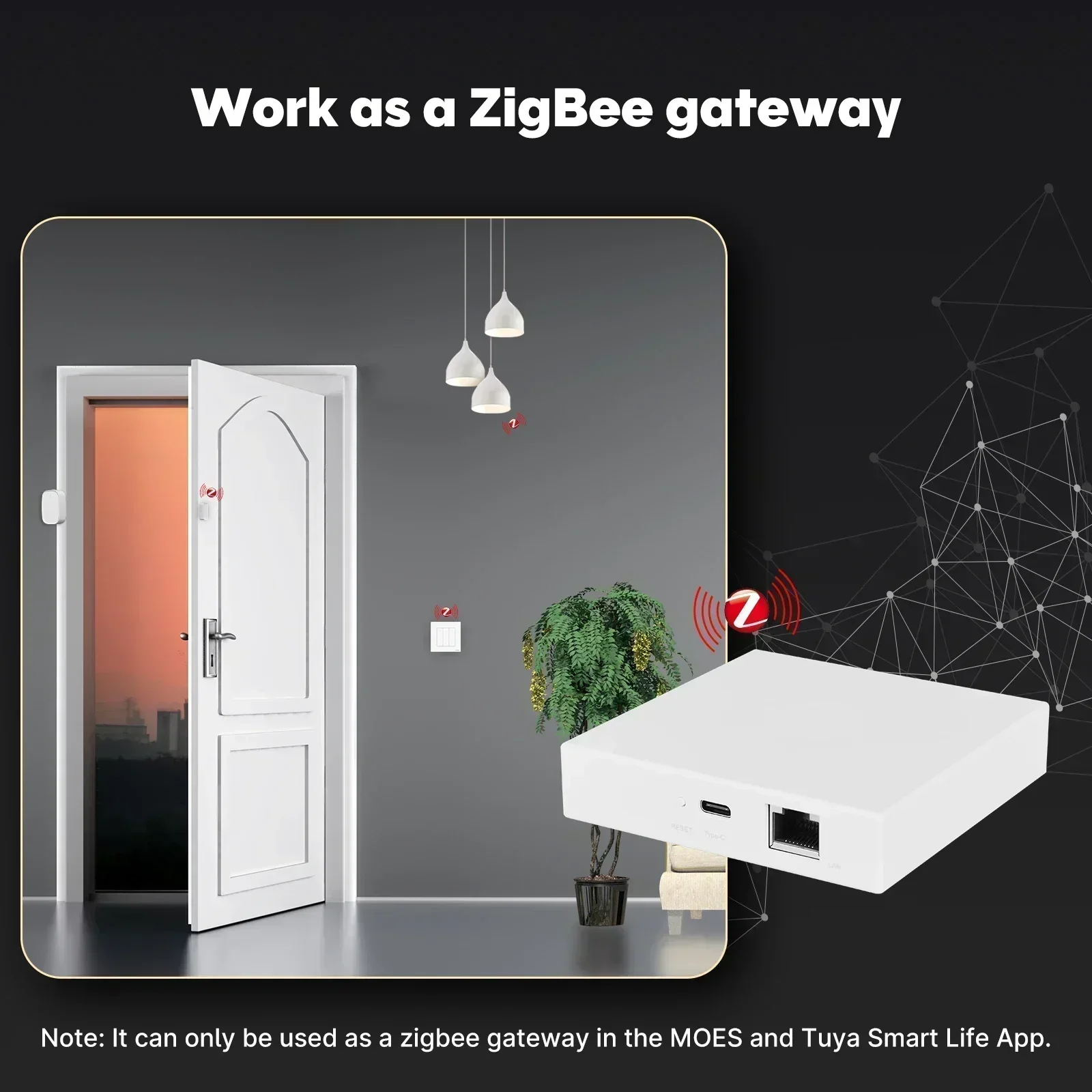 MOES Tuya Zigbee Matter Thread - đánh giá và giá Smart Home Bridge