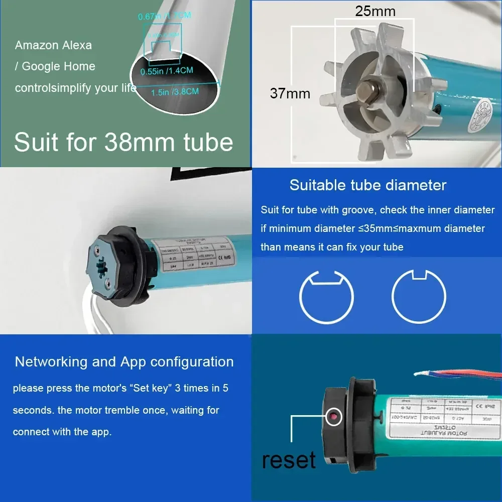 SZMYQ 25mm 2N Tuya Smart Curta - đánh giá và giá Smart Home Tuya