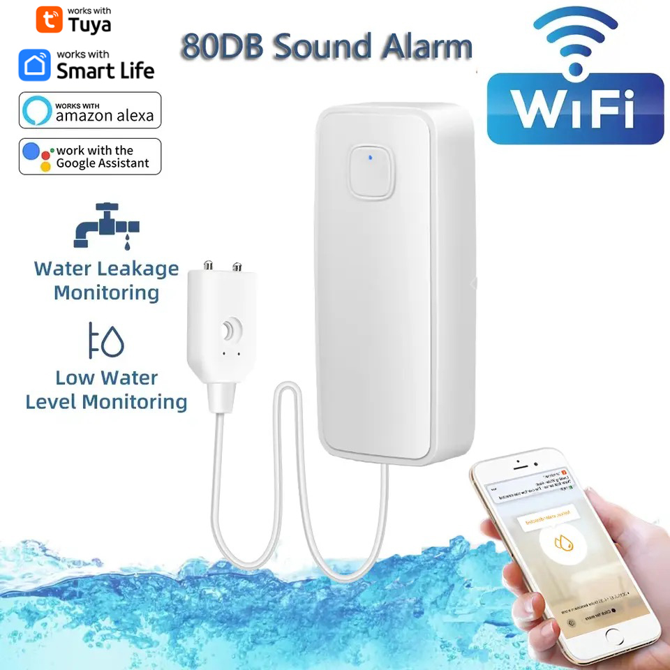 Tuya WiFi Smart Water Leak Sen - đánh giá và giá Wifi Water Sensor
