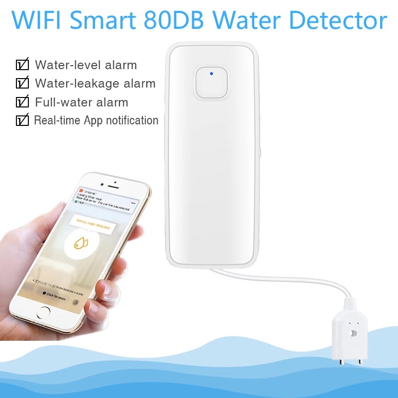 Tuya WiFi Smart Water Leak Sen - đánh giá và giá Wifi Water Sensor