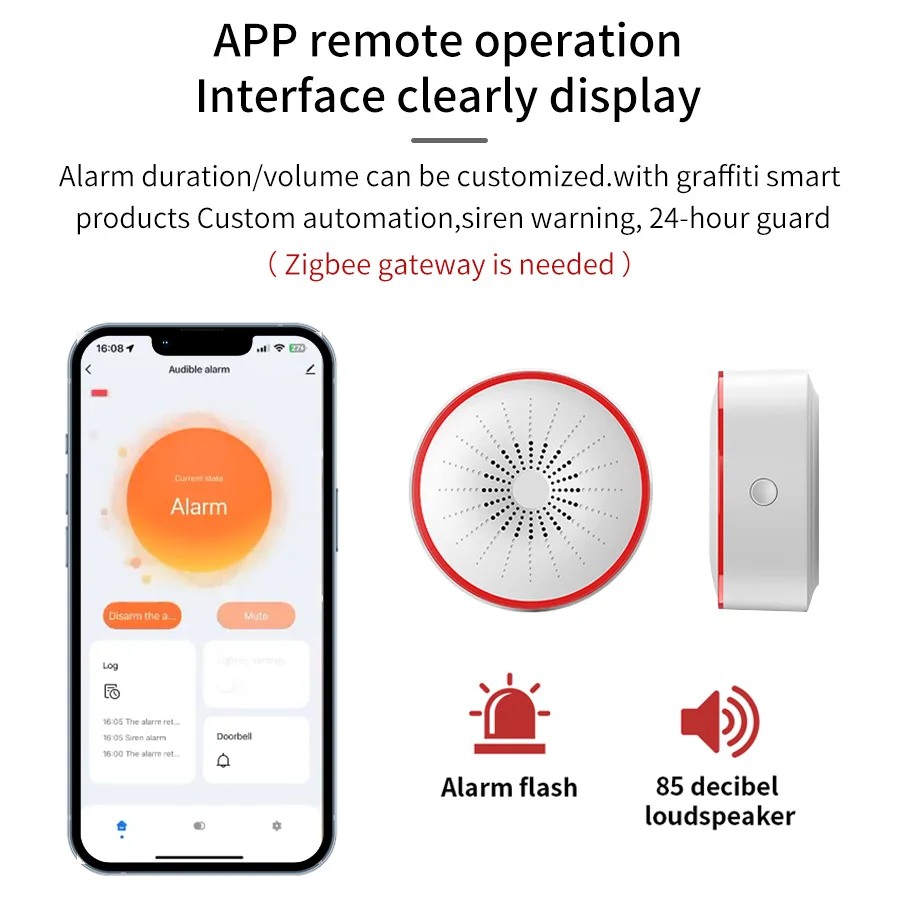Tuya WiFi ZigBee Smart Alarm S - đánh giá và giá Smart Home Theater