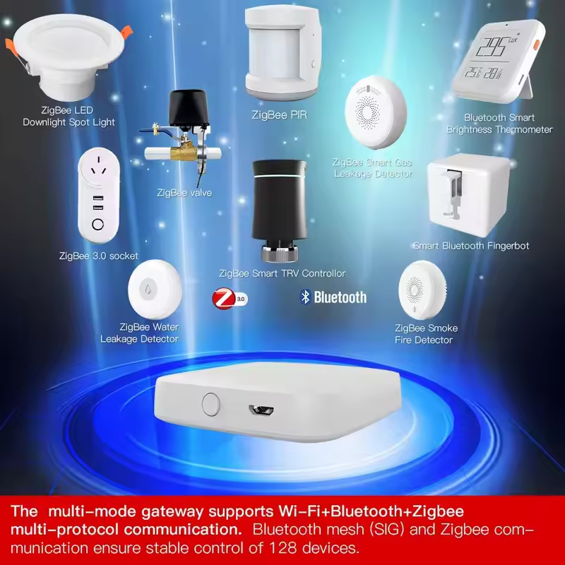 MOES Tuya ZigBee3.0 Smart Hub, - đánh giá và giá Smart Home Bridge