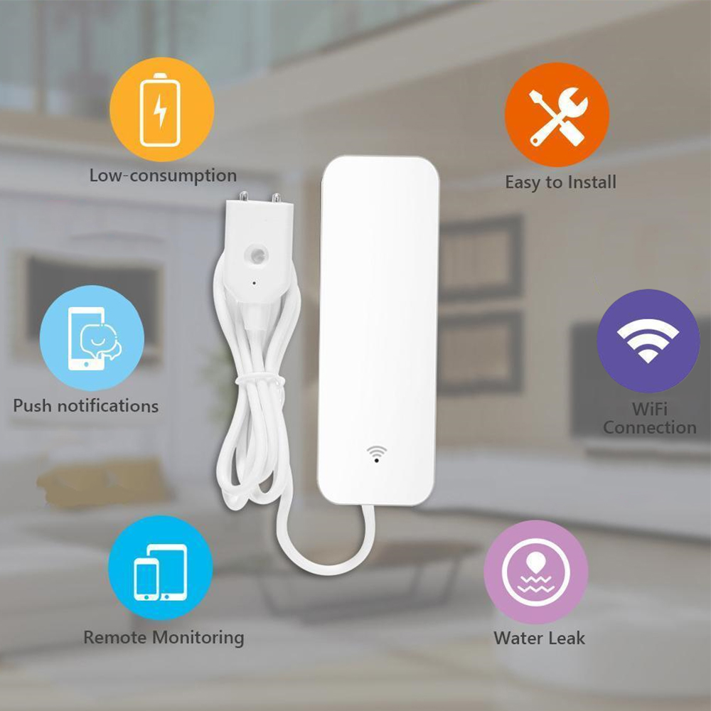 Tuya WiFi Nước Rò Rỉ Cảm Biến  - đánh giá và giá Wifi Water Sensor