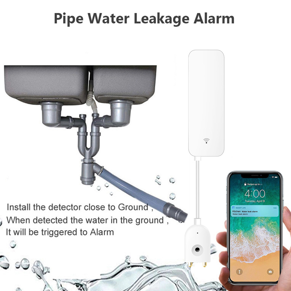 Tuya WiFi Nước Rò Rỉ Cảm Biến  - đánh giá và giá Wifi Water Sensor