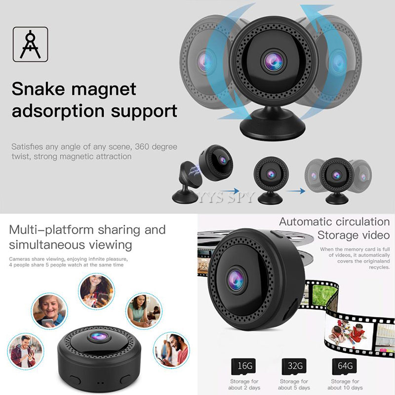 HD Wifi Mini Máy Quay Phim Kỹ  - đánh giá và giá Smart Home Kamera