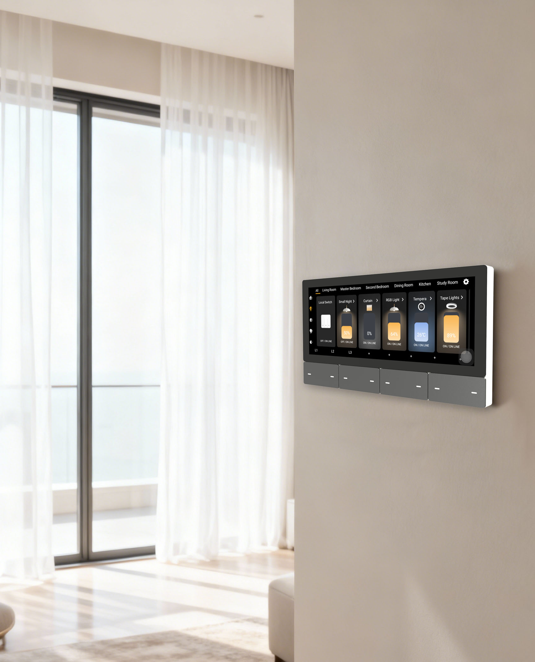 F5 Tuya UK Touch Screen Music  - đánh giá và giá Smart Home Tuya
