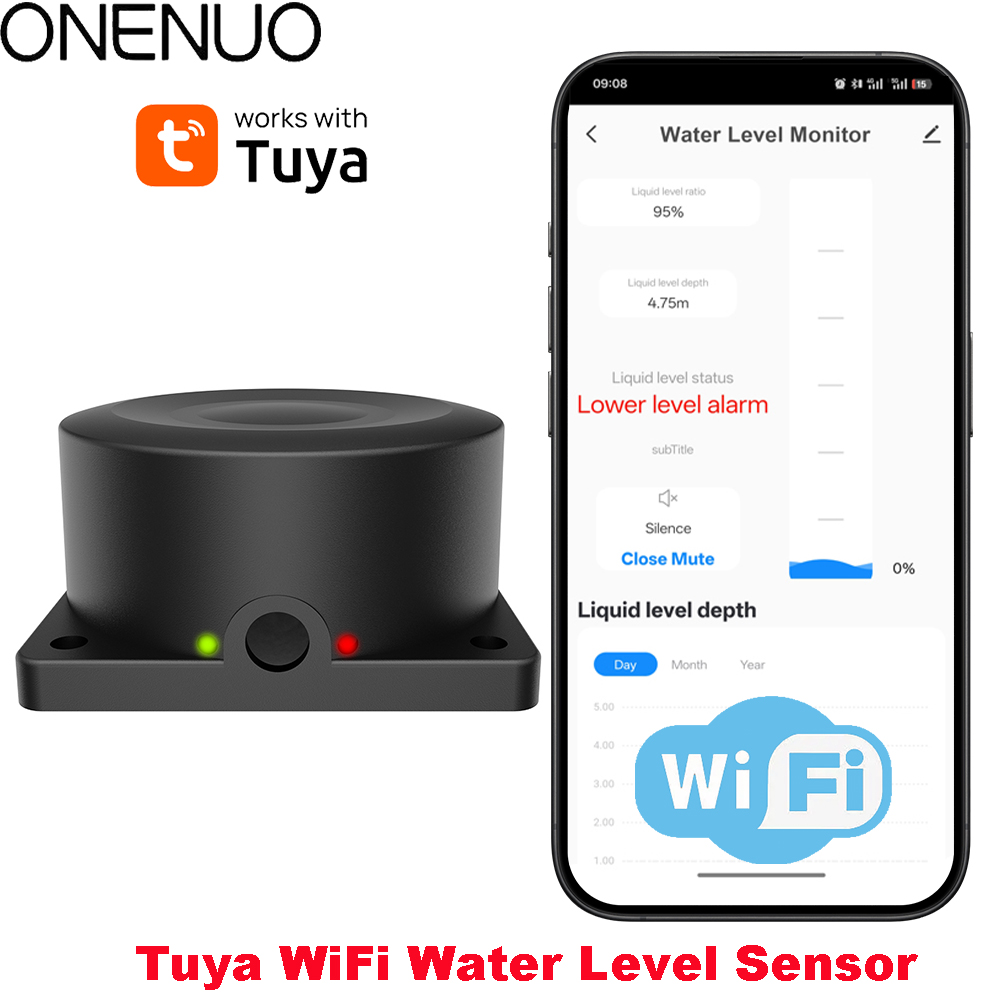 ONENUO Liquid Level Sensor Oil - đánh giá và giá Wifi Water Sensor