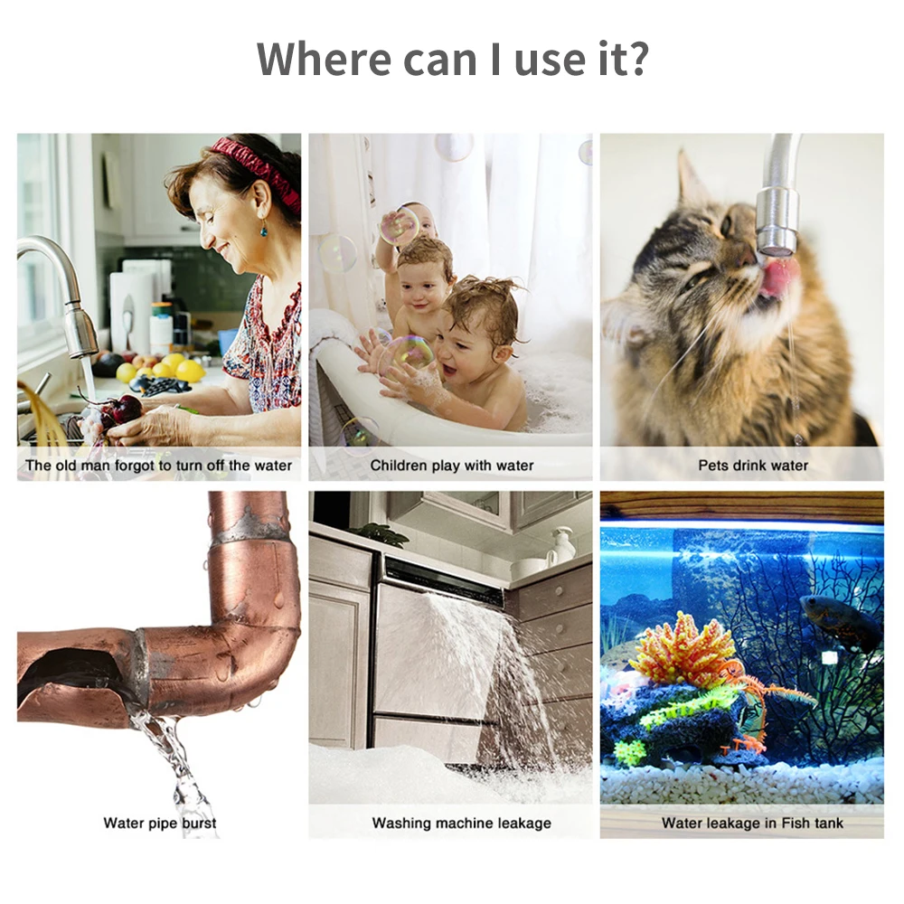 Tuya WiFi Zigbee Water Sensor  - đánh giá và giá Wifi Water Sensor