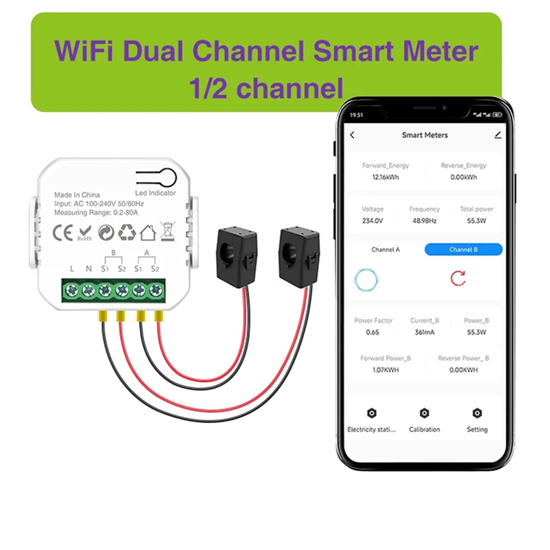 Tuya Wifi Smart Power Meter wi - đánh giá và giá Smart Home Tuya