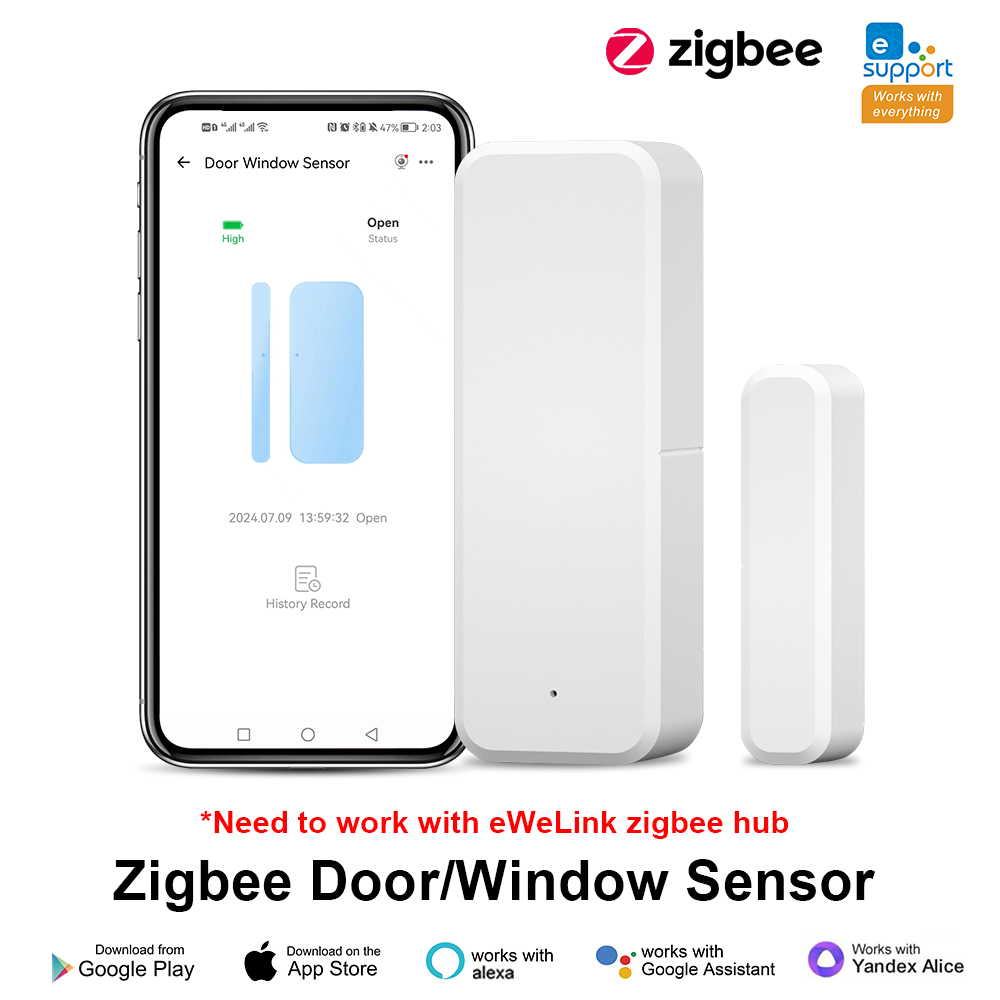 ZigBee Door Window Sensor eWeL - đánh giá và giá Smart Home Bridge