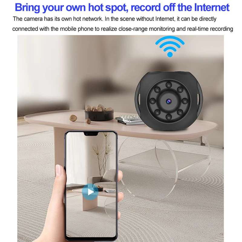 Wifi Mini Camera WK10 Smart Ho - đánh giá và giá Smart Home Kamera