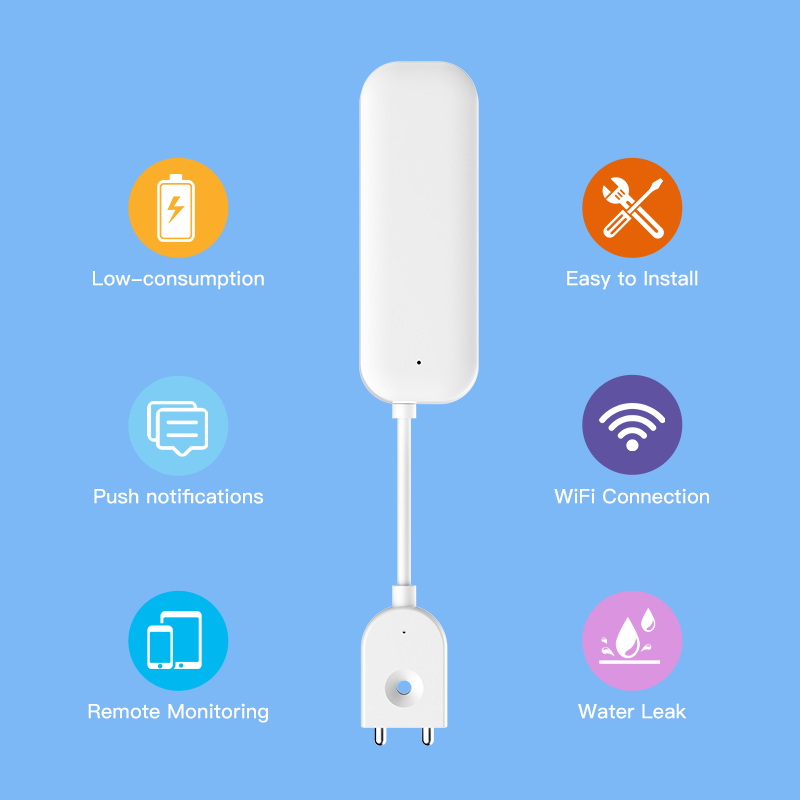 Tuya WiFi ZigBee Water Sensor  - đánh giá và giá Wifi Water Sensor