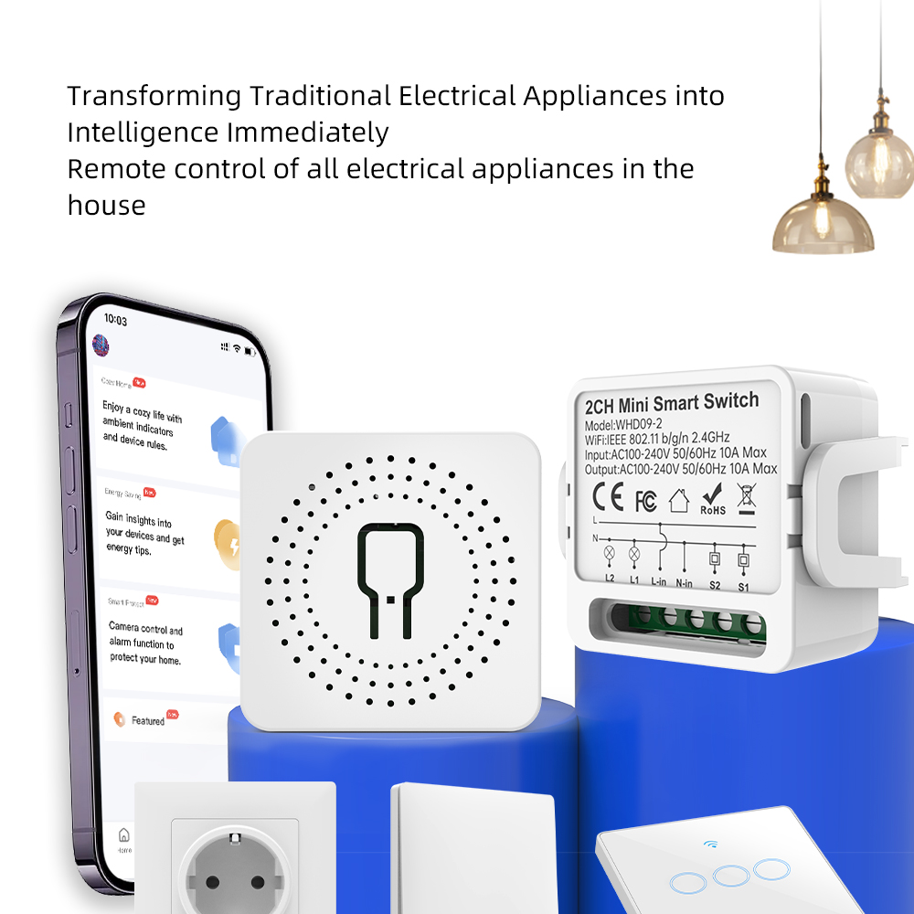 2 Way Tuya Smart Switch 2Gang  - đánh giá và giá Smart Home Matter