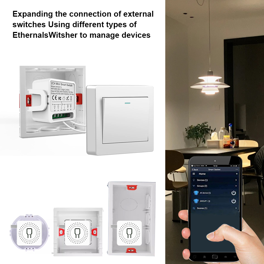 2 Way Tuya Smart Switch 2Gang  - đánh giá và giá Smart Home Matter