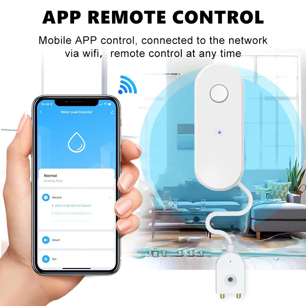 Tuya WiFi Smart Water Leak Sen - đánh giá và giá Wifi Water Sensor
