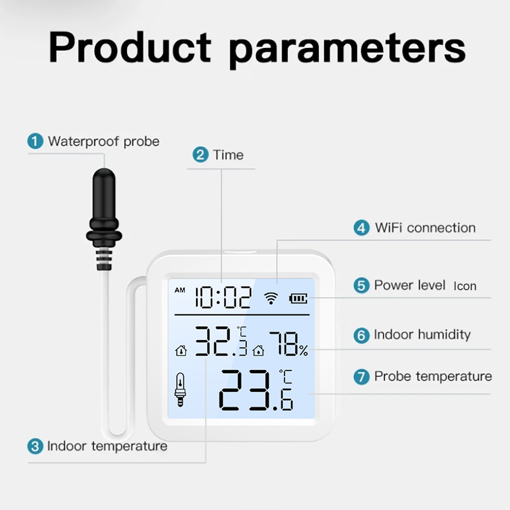 WiFi Humidity Temperature Sens - đánh giá và giá Smart Home Tuya