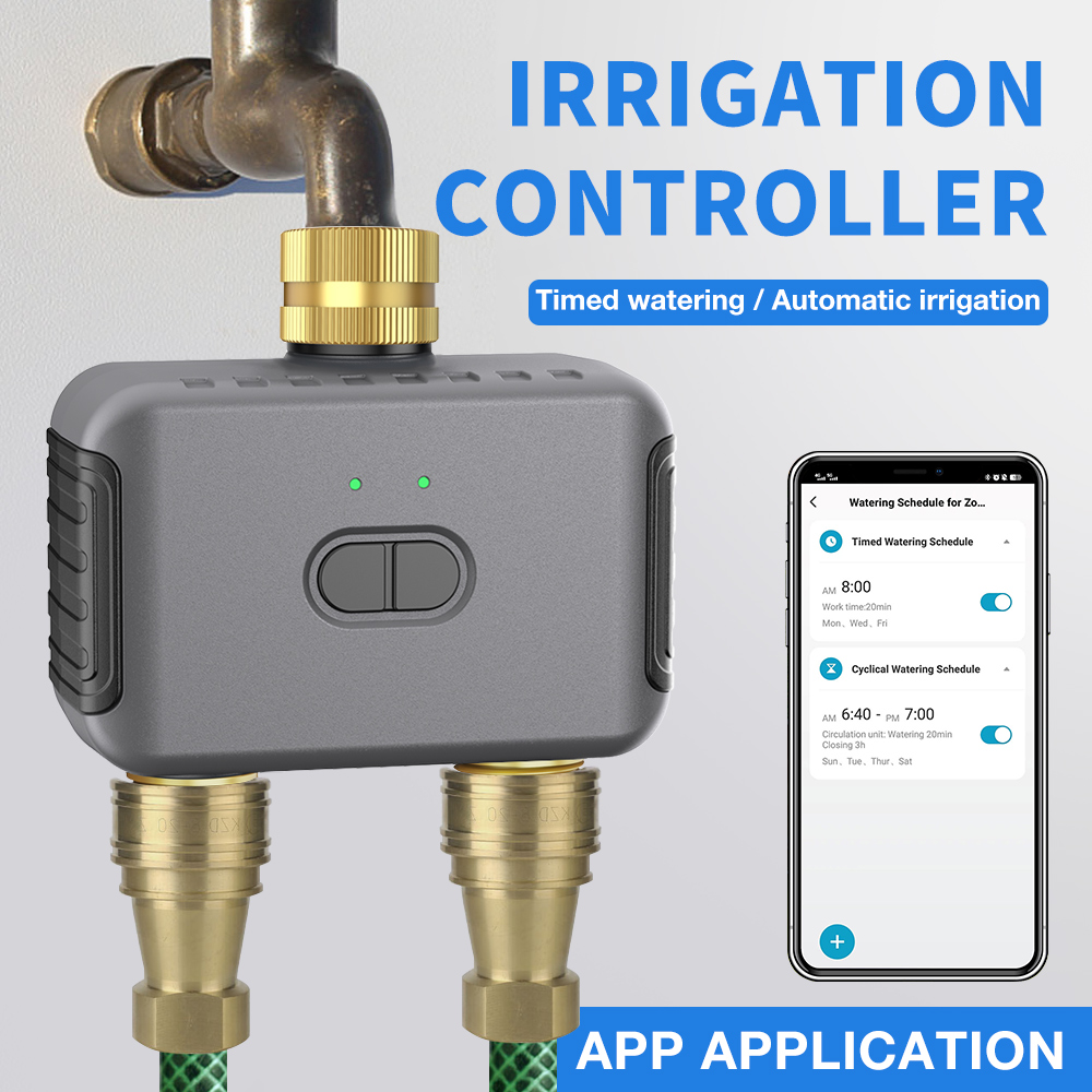 Tuya 2 Zone Watering Timer Gar - đánh giá và giá Smart Home Tuya