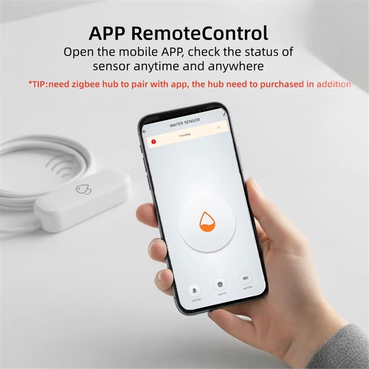 Compatible ZigBee Water Leak S - đánh giá và giá Smart Home Tuya