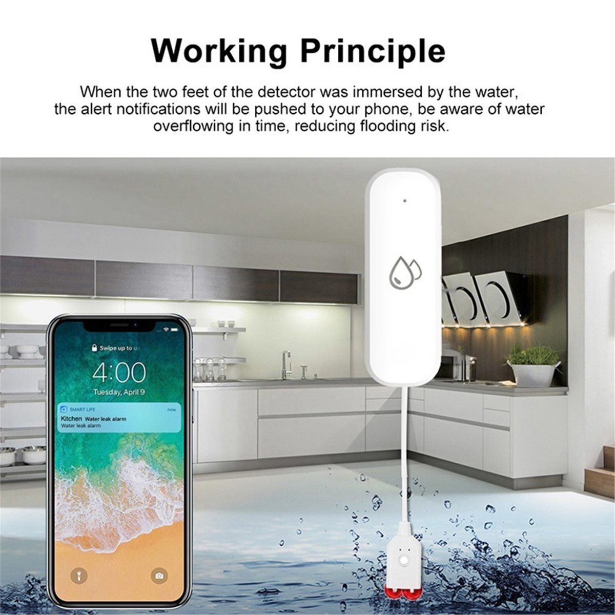 Compatible ZigBee Water Leak S - đánh giá và giá Smart Home Tuya